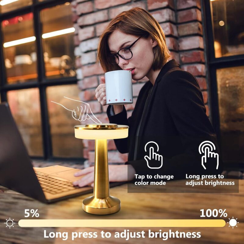 Lampe de Table LED sans Fil Rechargeable