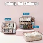 Tiroir de rangement transparent pour armoire