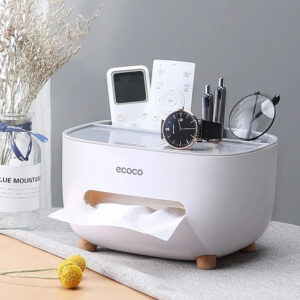 Boîte à Mouchoirs Multifonction ECOCO - Gris