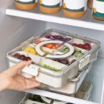 Boîte de Rangement Alimentaire Hermétique avec 4 Compartiments – Pratique pour Conservation et Organisation,Cuisine Maroc,Articles de cuisine,The Good Place Maroc
