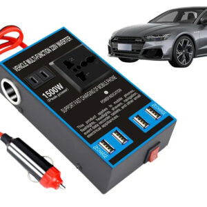 Inverseur de Puissance Multifonctionnel pour Voiture – Convertisseur 12V/24V à 220V avec Ports USB
