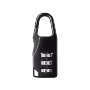 Cadenas à Combinaison à 3 Chiffres - Noir