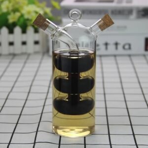 Carafe à Huile et Vinaigre à Double Paroi en Verre