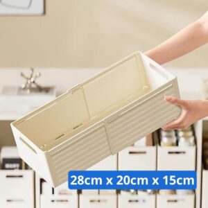 Boîte de Rangement Extensible 28 x 20 x 15 cm (Élargissable jusqu'à 48 cm) – Grande
