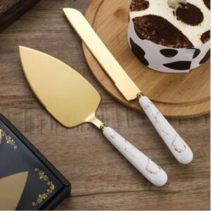 Set de 2 Ustensiles à Gâteau – Élégance et Précision - Blanc