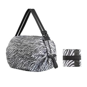 Sac de Voyage Pliable – Compact et Pratique - Zèbre