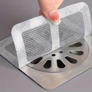 Filtre autocollant jetable anti-cheveux protection siphon douche évier salle de bain cuisine évite blocage tuyaux - 1 Piece