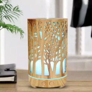 Diffuseur d’Huiles Essentielles et Humidificateur d'Ambiance - Bois