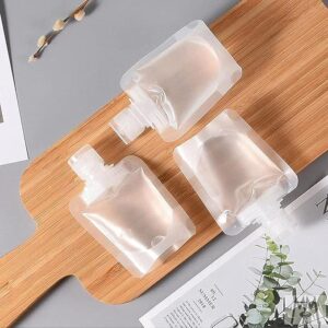 Sachets Rechargeables Transparents - Pour Cosmétiques, Produits Liquides et Plus - 60ml