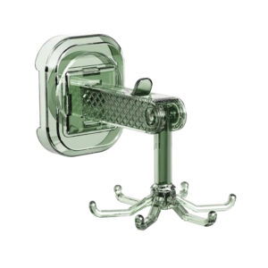 Crochet Rotatif à Ventouse – Support Multifonction pour Cuisine et Salle de Bain - Vert