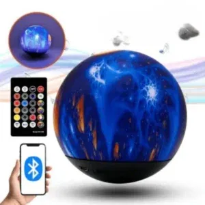 Lampe Lune Bluetooth RGB avec Télécommande – Enceinte LED Ambiance 16 Couleurs