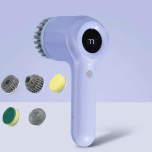 Brosse Électrique de Nettoyage Multifonctionnelle – Idéale pour Cuisine, Salle de Bain et Chambre - Violet