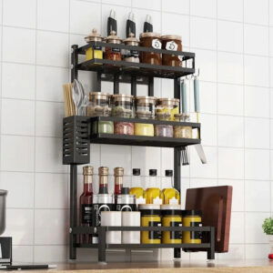 Étagère de Rangement Multifonction en Métal pour Cuisine - Optimisez votre Espace