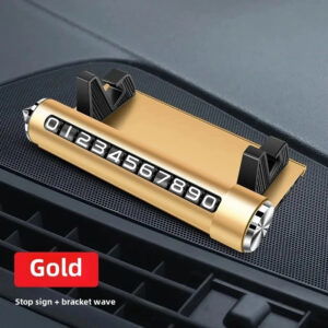 Support de Lunette pour Tableau de Bord de Voiture - Doré