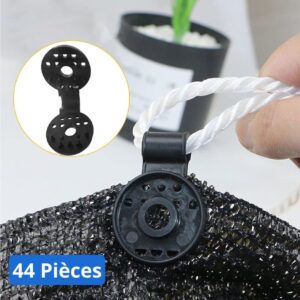 Clips de Fixation pour Filet d'Ombrage - Pack de 44 Pièces