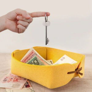 Petit Panier de Rangement en Feutre – Pratique et Élégant