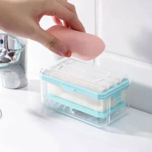 Porte-Savon Multifonction avec Drain – Un Incontournable pour Votre Maison, Salle de Bain et Cuisine - Couleur au Hasard