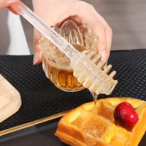 Pack de 2 Cuillères à Miel + 2 Cuillères Transparentes - Petite Taille