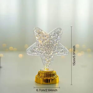 Petite Lampe Décorative en Forme d’Étoile – Élégance et Féerie