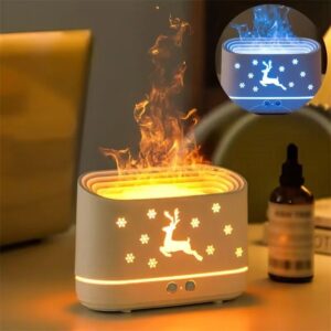 Humidificateur & Diffuseur de Parfum Effet Flamme – Ambiance Chaleureuse et Relaxante