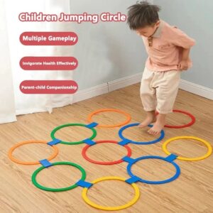 Jeu de Cerceaux d’Agilité pour Enfants – 10 Pièces pour des Moments de Jeu Actifs