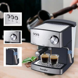Machine à Expresso Sonifer 850W – Café Crémeux & Mousse Onctueuse