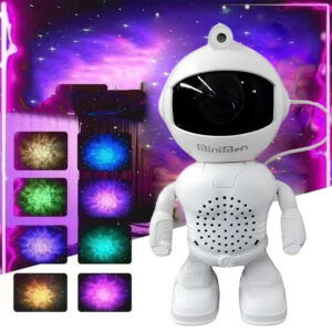 Projecteur Ciel Étoilé & Enceinte – Ambiance Galactique avec Astronaute