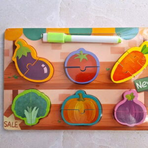 Puzzle Double Face pour Enfants – Éducatif et Ludique – Legumes