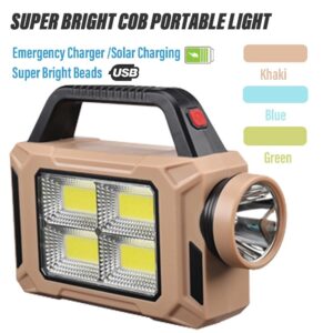 Lampe Torche LED Rechargeable Solaire