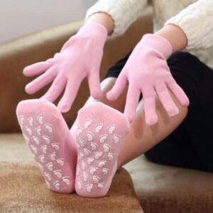 Pack Gants & Chaussettes Hydratants en Silicone – Soin Intense pour Mains et Pieds