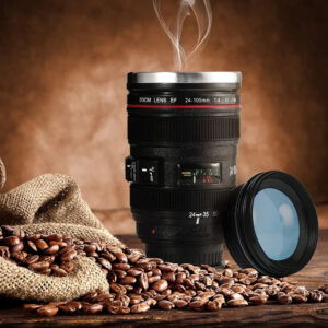 Mug Thermos Objectif Photo – Le Cadeau Parfait pour les Amateurs de Café & Photographie