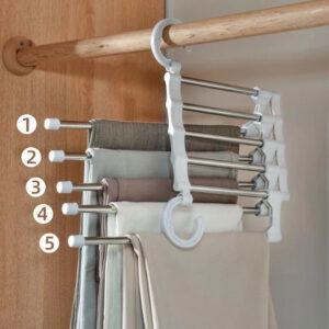 Cintre Multifonction pour Pantalons – Support Pliable & Gain d'Espace pour Placard