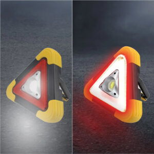 Lampe de Secours LED Multifonction – Pliable & Rechargeable – Feu de Signalisation Triangle Rouge