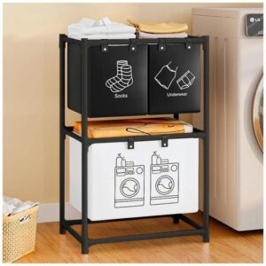 Trieur à Linge 3 Compartiments – Design Compact et Fonctionnel