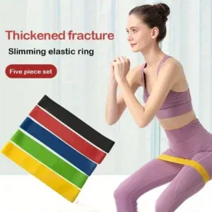 Set de 5 Bandes de Résistance Élastiques – Pour un Entraînement Complet à Domicile