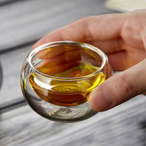 Saucière en Verre à Double Paroi – 1 Pièce – Élégance et Isolation