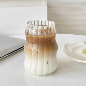 Verre Texturé 300ml – Design Ondulé Élégant