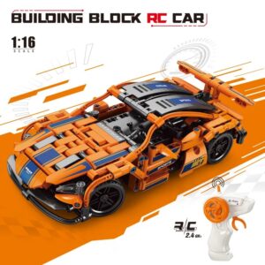 Voiture Télécommandée à Construire – Modèle Sport 1:16 (Blocs de Construction)