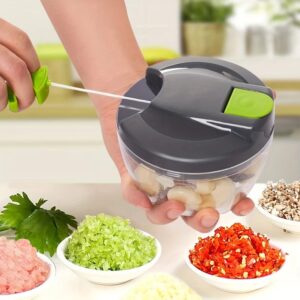 Hachoir Manuel à Corde 500 ml – Coupe Facile & Rapide, Sans Électricité