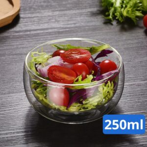 Bol en Verre Transparent  - MOYEN– Idéal pour Salade de Fruits ou Petites Salades 🥗🍓