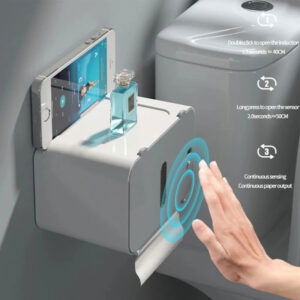 Distributeur de Papier Toilette Mural avec Rangement – Pratique & Moderne