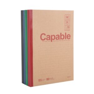 Cahier Ligné B5 “Capable” – 80 pages – Couverture Kraft