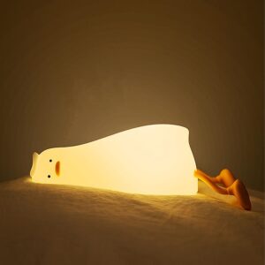 Veilleuse Canard LED – Tactile & Support Téléphone – Rechargeable