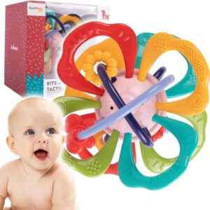 Balle Sensorielle à Mordre – Bite-Able Tactile Ball – Éveil et Dentition