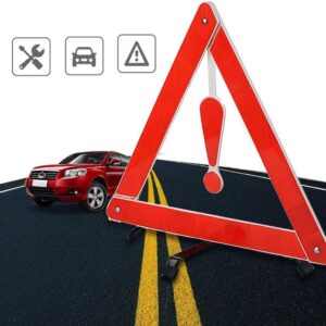Triangle de signalisation réfléchissant pliable – Sécurité routière essentielle