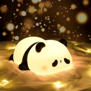 Veilleuse Panda en Silicone Doux – Rechargeable & Tactile