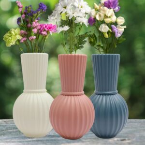 Vase décoratif en plastique – Design moderne & léger – 3 coloris disponibles