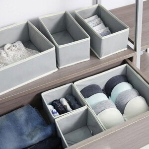 Lot de Boîtes de Rangement Pliables – Organisateurs de Tiroirs et Placards