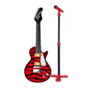 Guitare Électrique Jouet "Guitar Star" – Avec Microphone & Support (3+)