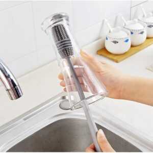 Brosse de Nettoyage en Silicone - Spéciale Bouteilles, Gourdes & Verres Étroits